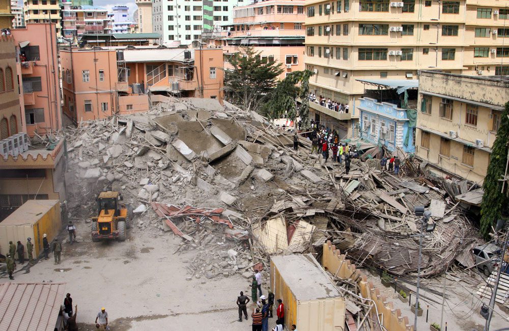 Dar es Salaam Building Collapse, Tanzania @cehnigeria / Pinterest.com