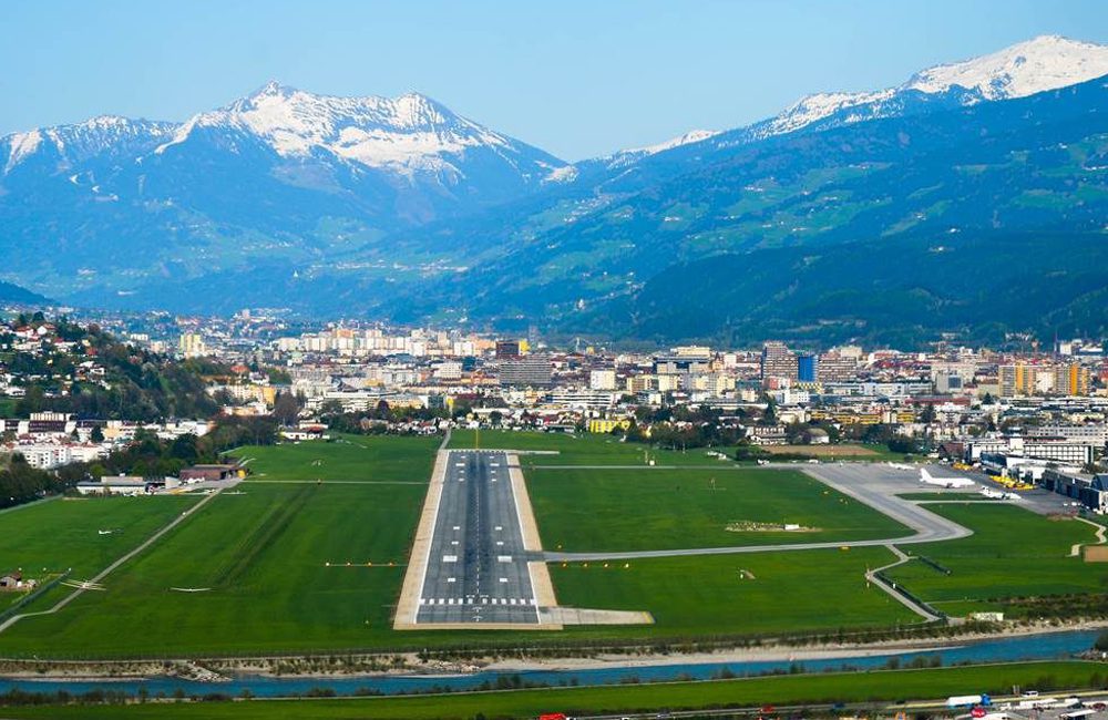 Innsbruck Airport - Austria @blueskyaviation / Pinterest.com