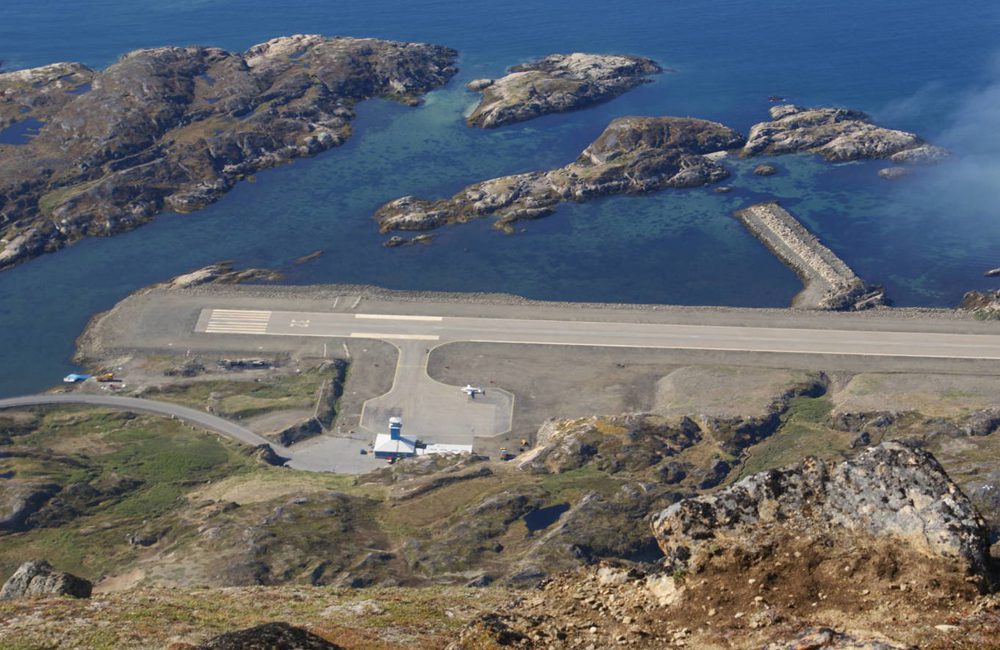 Narsarsuaq Airport - Greenland @wikimedia / Pinterest.com