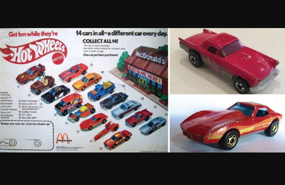 Hot Wheels Happy Meal Toy @WealthyGorilla / Pinterest.com