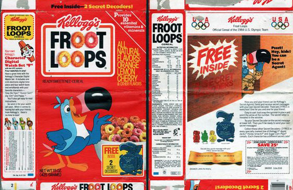 Kellogg's Fruit Loops Toucan Sam Comic @mahiiii / Pinterest.com