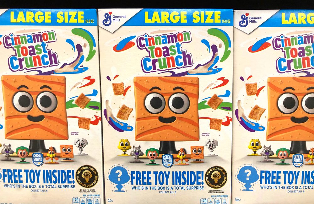 Cinnamon Toast Crunch Free Toy Inside @Sheila Fitzgerald / Shutterstock.com