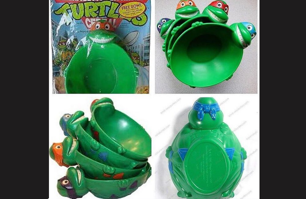 Teenage Mutant Ninja Turtles Cereal Bowl @Set all.things.1990s / Instagram.com