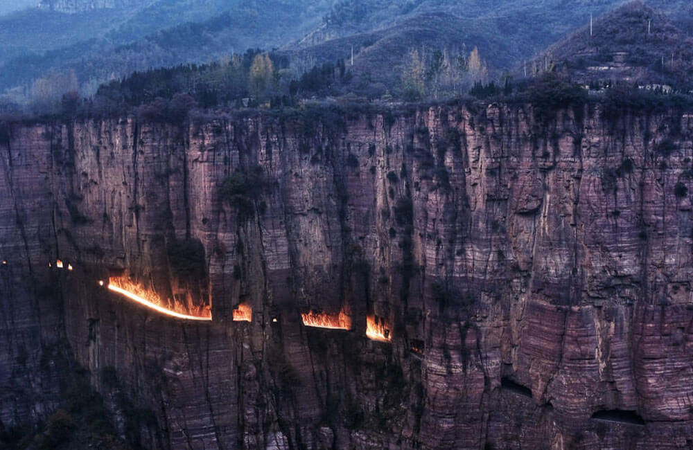 Guoliang Tunnel, China @PandoTrip / Pinterest.com