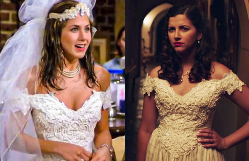 Rachel's Wedding Dress From Friends @qimeenicole / Pinterest.com | ©imgur.com