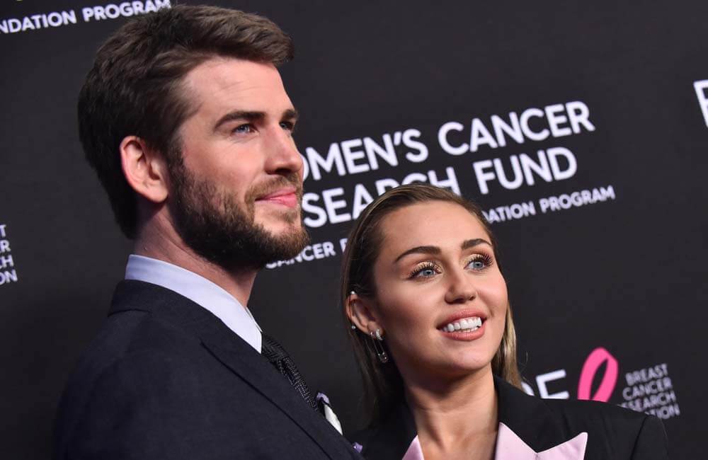 Miley Cyrus and Liam Hemsworth ©DFree / Shutterstock.com