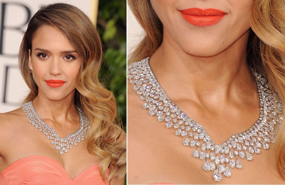 essica Alba's Diamond Necklace - Harry Winston ©Steve Granitz / Gettyimages.com