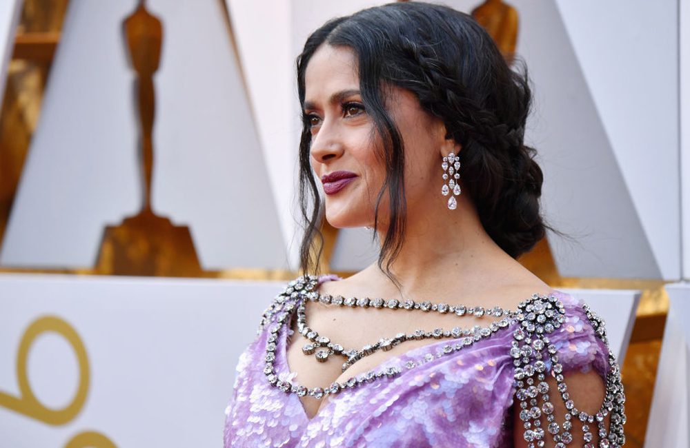 Salma Hayek Diamond Earrings ©Jeff Kravitz / Gettyimages.com